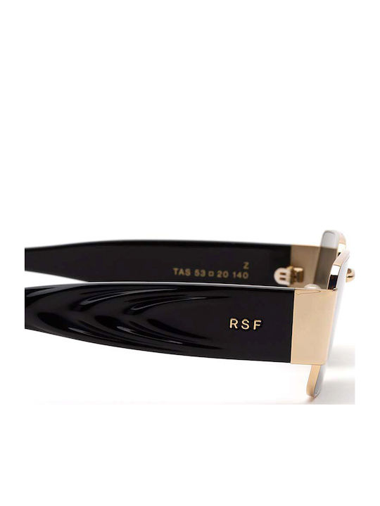 Retrosuperfuture Unisex Sunglasses with Gold Metal Frame and Gray Lens