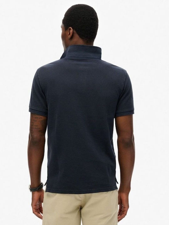Superdry Destroy Polo T-Shirt Blue