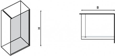 Karag Διαχωριστικό Ντουζιέρας 30x200cm Serigrafato