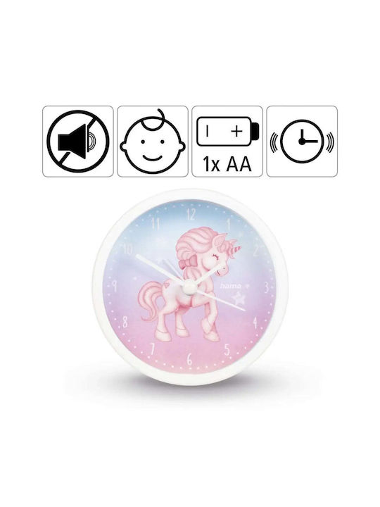 Hama "magical Unicorn" Children's Wall Clock 186430