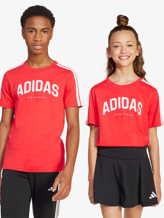 Kinder-T-Shirt Rot Collegiate Graphic