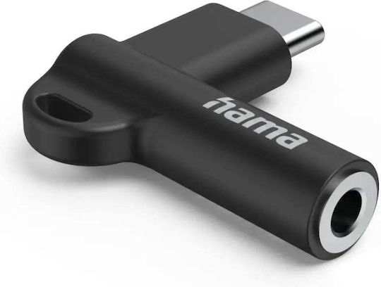 HAMA Конвертор USB-C женски към 3.5mm женски Черен 1бр 00201701