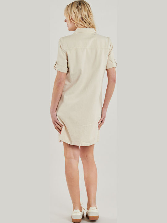 Mini Kleid Beige