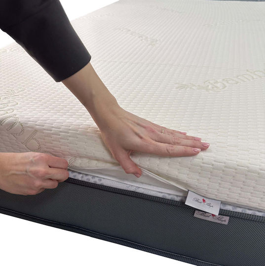 BestSleep Topper Celest One Semi-dublu Spumă cu Fibre de Bambus 120x200x5buc