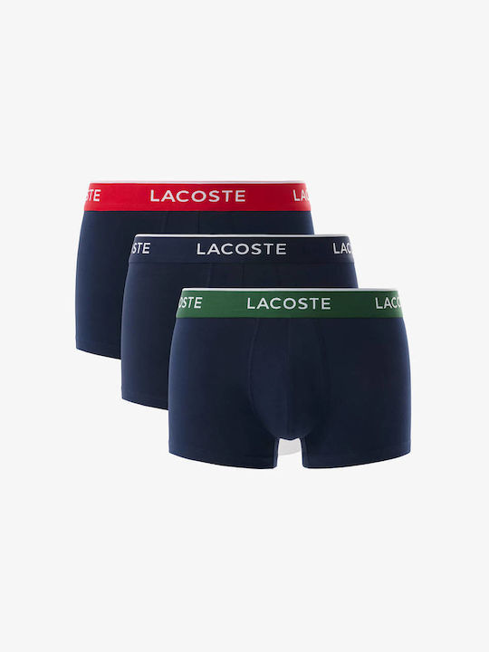 Lacoste Μποξεράκια 3Pack Navy Blue