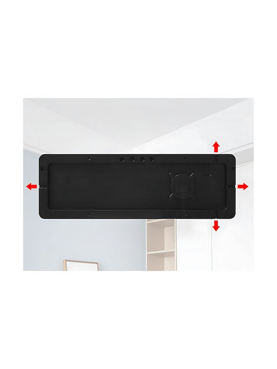 Verk Group Ρολόι Τοίχου Ψηφιακό Λευκό 13x39cm