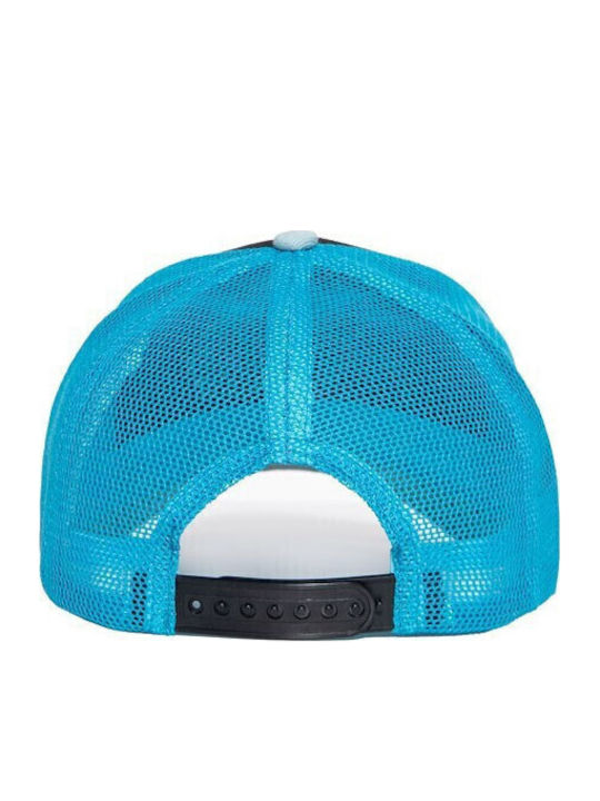 King Kerosin Cap Light Blue Black Embroidery King Kerosin Acer Racer Cap Black Blue Kki3c001-224