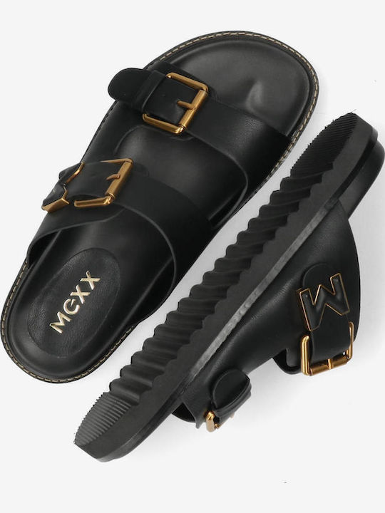 Women's Flat Sandals in Black Color
