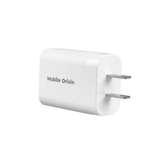 Mobile Origin Φορτιστής Χωρίς Καλώδιο GaN με Θύρα USB-A και Θύρα USB-C 30W Power Delivery Λευκός (MO14 EU,USA,UK,AUS)