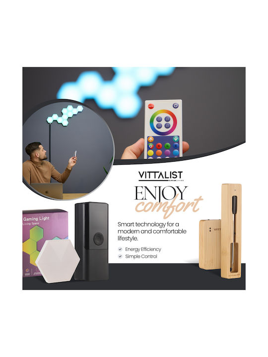 Vittalist Smart Διακοσμητικό Φωτιστικό LED Πίνακας 12εκ.