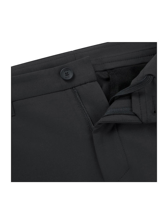 Trousers Elastic in Slim Fit Black