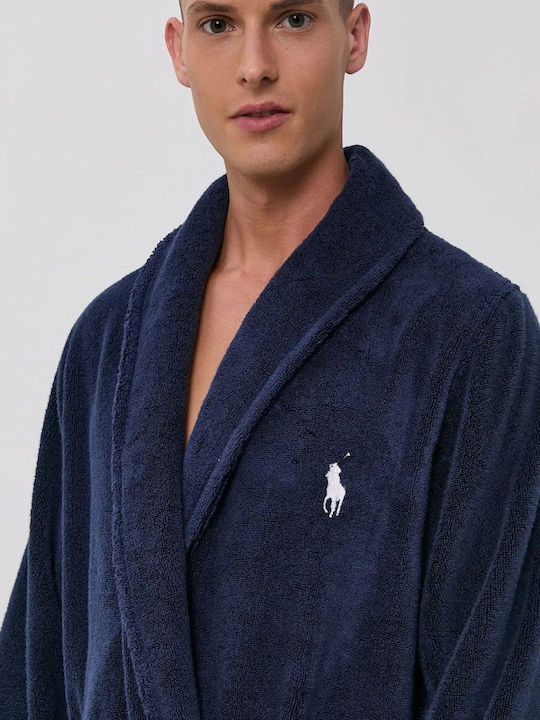 Ralph Lauren Men's Winter Pajama Robe Navy