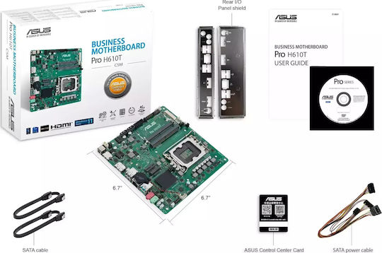 Asus Pro H610T-CSM Motherboard Mini ITX με Intel 1700 Socket 90MB1G60-M0EAYC