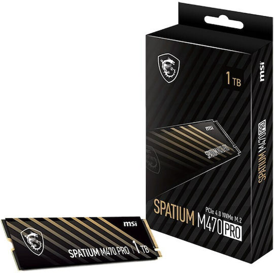 MSI Spatium M470 Pro SSD 2TB τύπου M.2 με σύνδεση PCI Express 4.0 (PS5 Compatible) S78-440Q990-P83