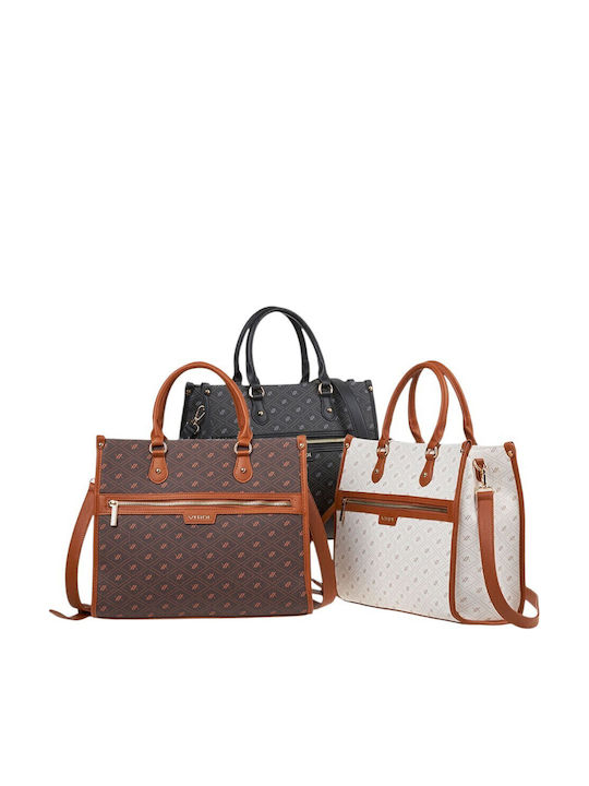 Damen Handtasche Schulter Braun