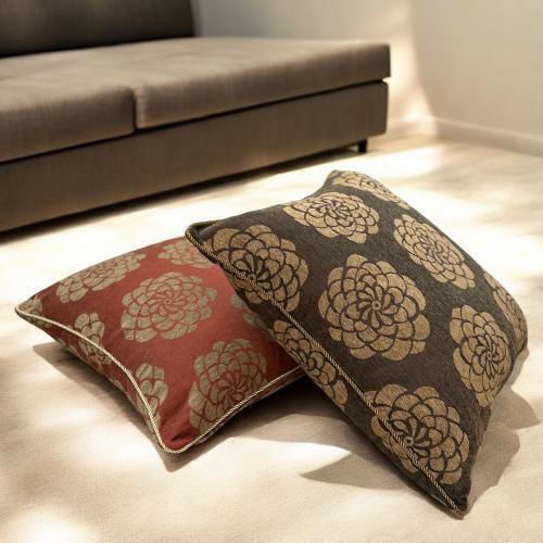 Linea Home Μαξιλαροθήκη Savanna Κεραμιδί 65x65εκ.