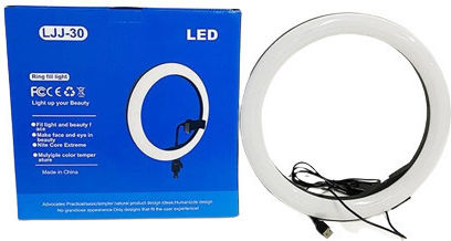 Ringlicht 30cm mit Stativ Boden und Halterung für Handy