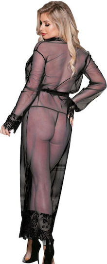 Μαύρο Μακρύ Νεγκλιζέ+string Black