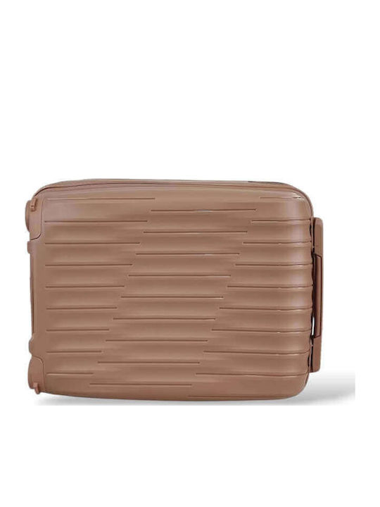 Playful Bags Βαλίτσα Ταξιδίου Καμπίνας Σκληρή Ροζ/χρυσό με 4 Ρόδες Ύψους 40εκ.