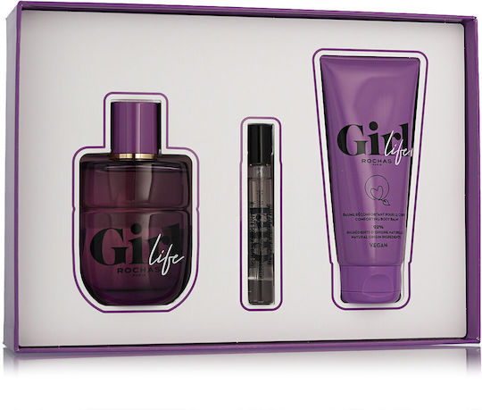Rochas Girl Women's Set with Eau de Parfum and Mini Perfume 3pcs