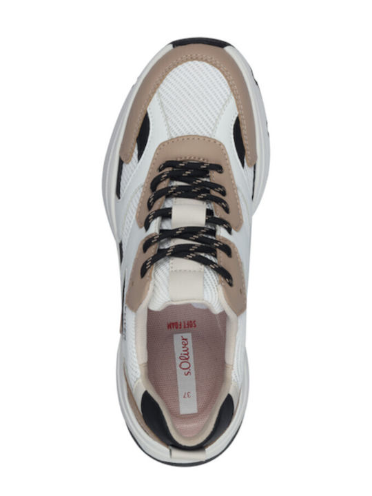 Damen Sneakers Beige Black