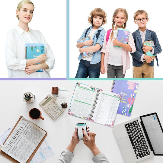 Εβδομαδιαίο Planner Μπλε Σπιράλ