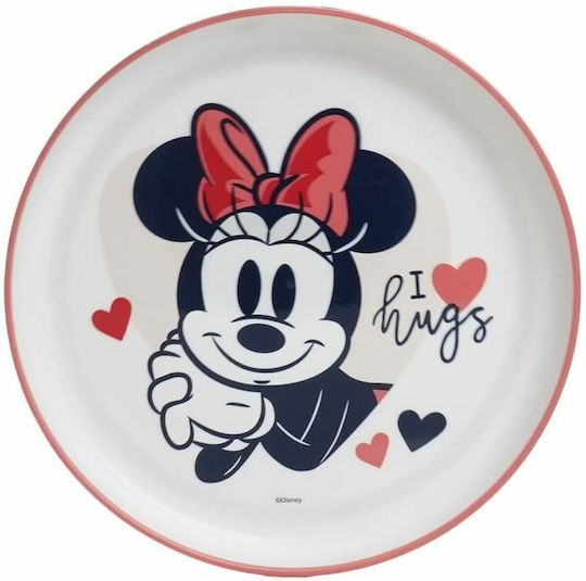 Thermobaby Feeding Set Minnie Mouse Heart Full Plastic White 3pcs