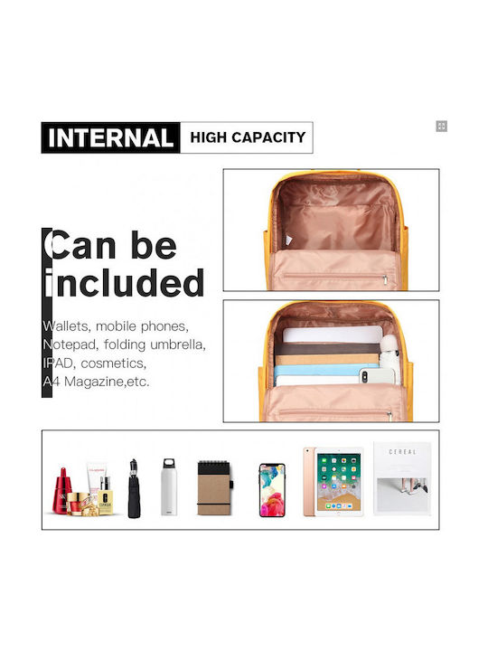 Miss Lulu Backpack Κίτρινο