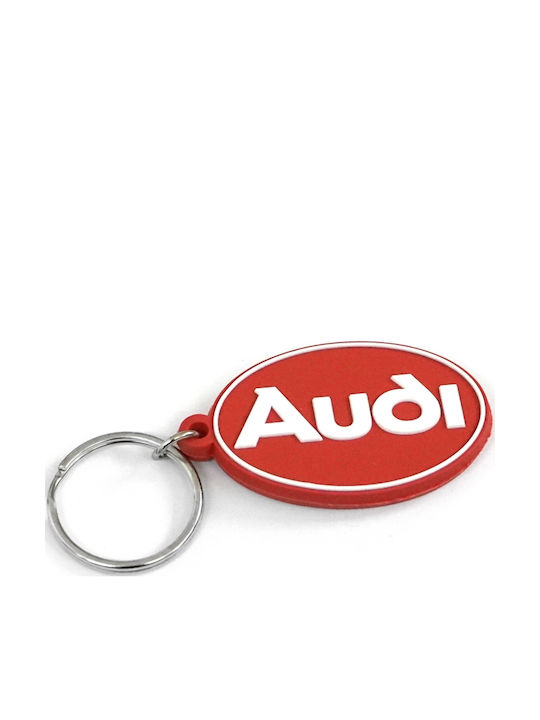 Audi Plum Oval Pendant Keychain A16-2283