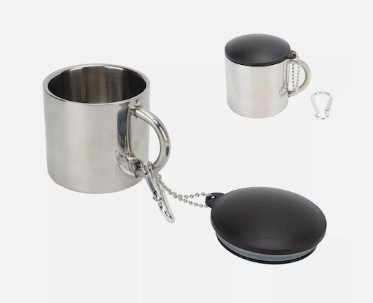 Camping-Kaffeetasse 110 ml Hitzeschutz Edelstahl Sicherheitsgriff