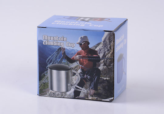 Camping-Kaffeetasse 110 ml Hitzeschutz Edelstahl Sicherheitsgriff