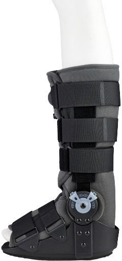 Medical Brace MB.6005 Air-Rom Rocker Bottom Ρυθμιζόμενη Μπότα Ποδοκνημικής σε Μαύρο Χρώμα