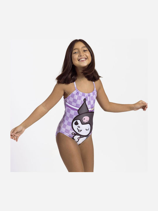 Cerda Hello Kitty Kuromi Παιδικό Μαγιό Ολόσωμο Μωβ