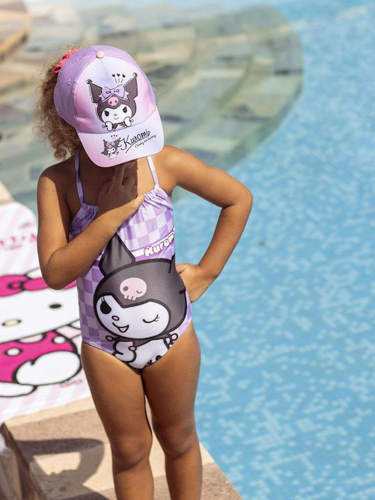 Cerda Hello Kitty Kuromi Παιδικό Μαγιό Ολόσωμο Μωβ