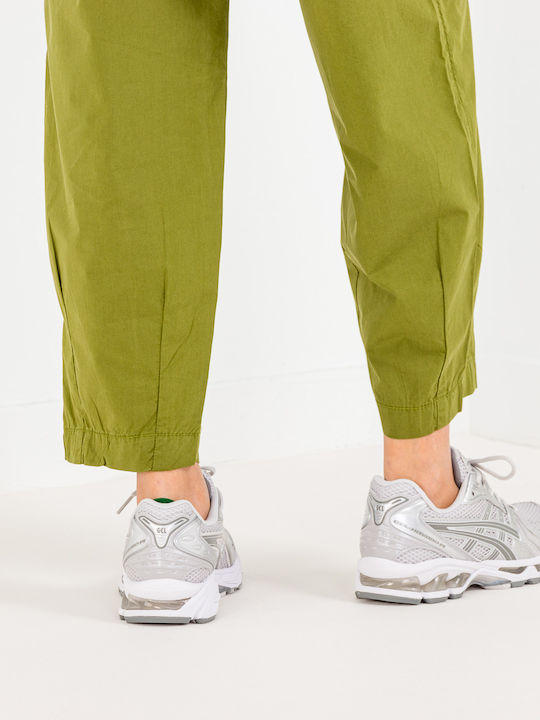 M-cisa Women's Fabric Cargo Trousers Green