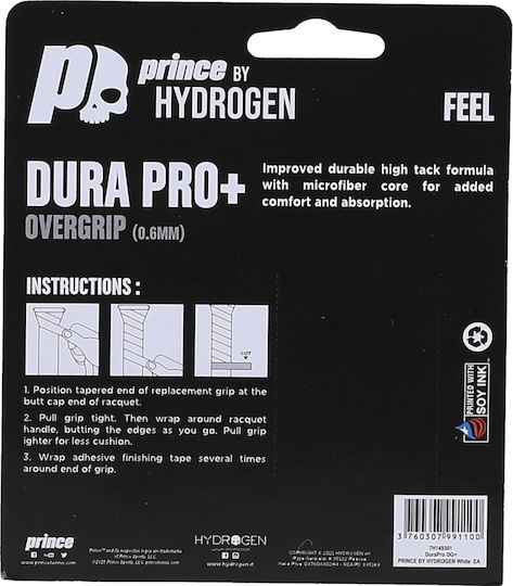 Prince Hydrogen Durapro Plus Overgrips X 3 Alb
