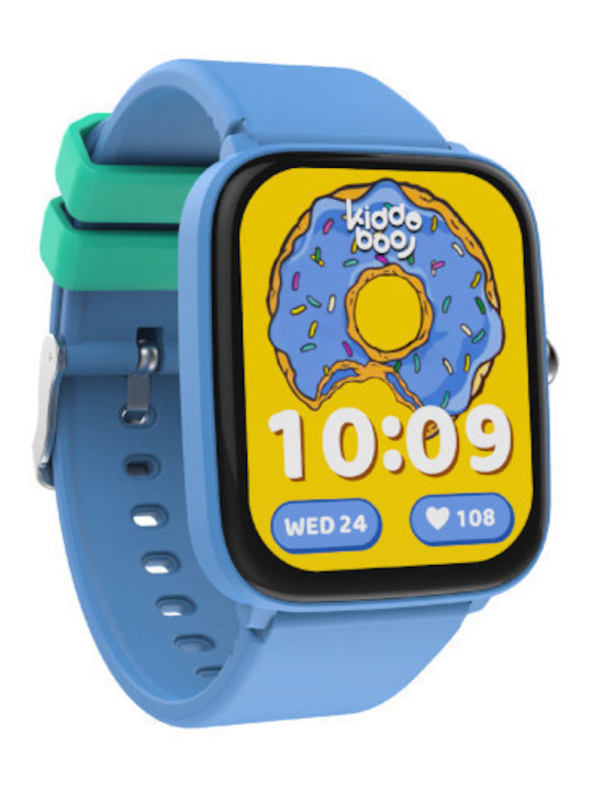 Kiddoboo Детски Часовник 2.0 с Каучукова/Пластмасова Каишка Sky Blue
