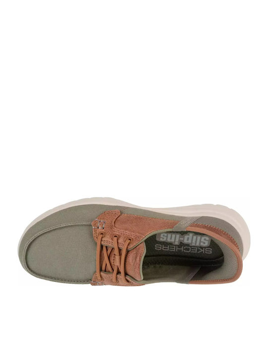 OnTheGo Flex Palmilla Women's Moccasins in Khaki Color