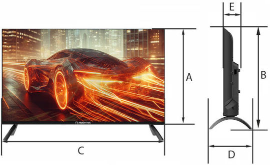 Manta Τηλεόραση 32" HD Ready LED 32LHN124E (2024)