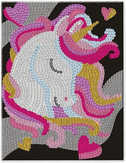 Книга за оцветяване с числа Curious Craft Sequin Sparkles Unicorn Magic