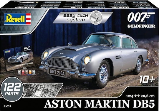 Revell James Bond - Aston Martin Db5 Φιγούρα Μοντελισμού Ασημί 90 Κομματιών σε Κλίμακα 1:24 με Κόλλα και Χρώματα