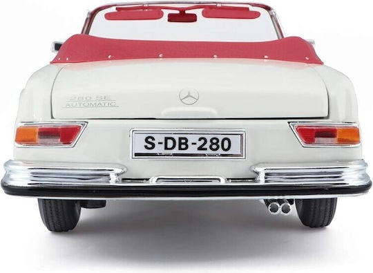 Maisto Mercedes-Benz 280SE Convertible '66 Modeling Figure Car Beige in Scale 1:18