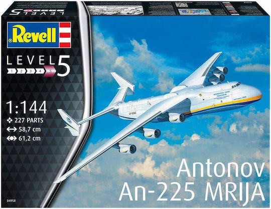Revell Antonov An-225 Mrija Φιγούρα Μοντελισμού Αεροπλάνο Λευκή 227 Κομματιών σε Κλίμακα 1:144 58.7x61.2x10.5εκ.