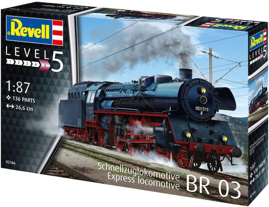 Revell Express Locomotive BR 03 Modeling Figure Train 136 Pieces in Scale 1:87