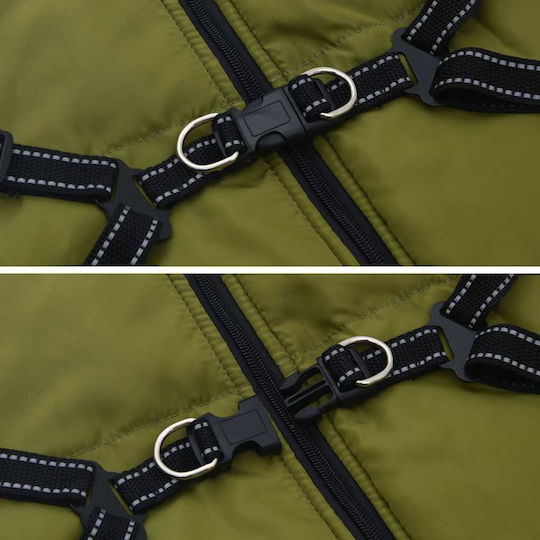 vidaXL Green Dog Coat