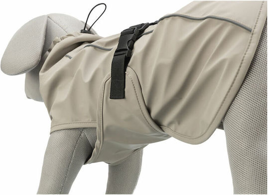 Beige Waterproof Dog Coat with 45cm Back Length