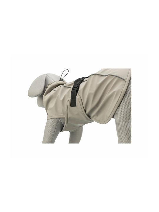 Beige Waterproof Dog Coat with 35cm Back Length