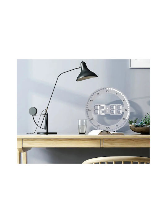 Verk Group Tisch-Digitaluhr Weiß