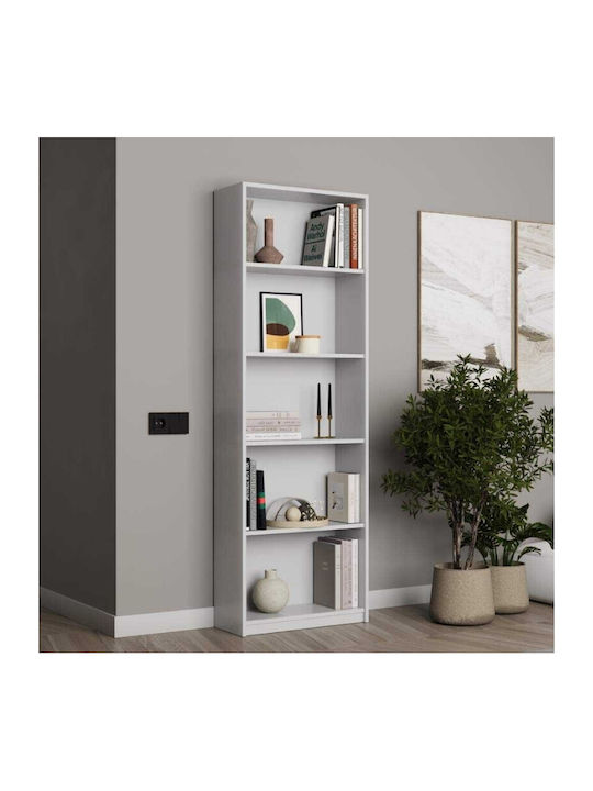 Βιβλιοθήκη Max Λευκό 58x23x170εκ.