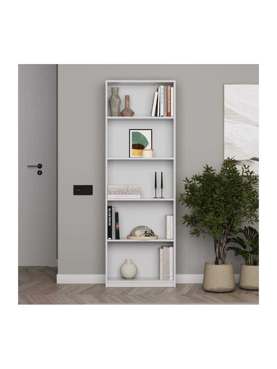 Βιβλιοθήκη Max Λευκό 58x23x170εκ.